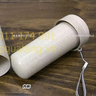 bình nước xơ lúa mạch 2 lớp cách nhiệt