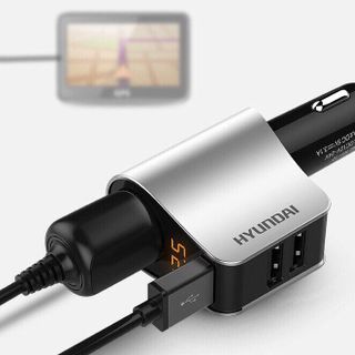 Tẩu sạc ô tô xe hơi Tẩu sạc ô tô 3 cổng sạc USB hiển thị điện áp