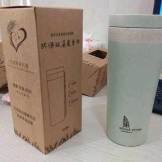 chai đựng nước xơ lúa mạch 2 lớp cách nhiệt