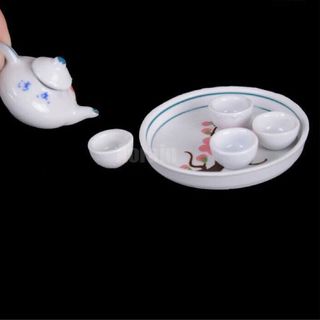 Bộ ấm trà gốm sứ mini tí hon trang trí