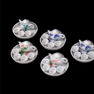 Bộ ấm trà gốm sứ mini tí hon trang trí