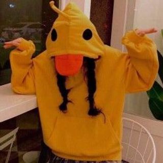 Áo hoodie nữ mũ vịt