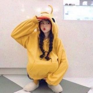 Áo hoodie nữ mũ vịt