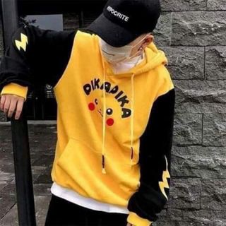 Áo hoodie nam nữ in pikachu