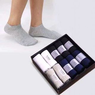 hộp 10 Đôi tất cổ cao - cổ thấp cho nam