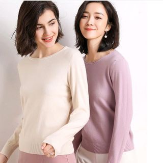 Áo len dệt kim dài tay nhiều màu AN67