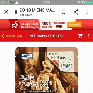 mặt nạ hồng sâm Hàn Quốc giá sỉ