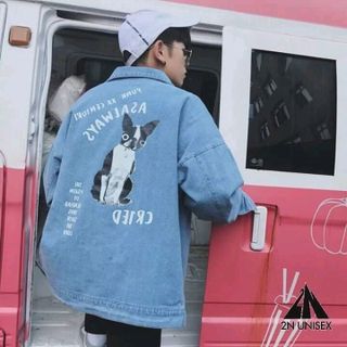 Áo khoác jean Nam phong cách hàn quốc CHI04