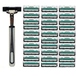 dao cạo râu và 36 lưỡi dao kép-tặng kèm kem cạo râu