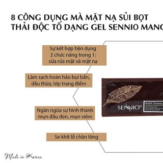 Mặt nạ sủi bọt thải độc tố SENNIO