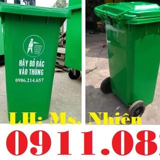 Nơi bán thùng rác 240 lít thùng rác công cộng giá rẻ tại sóc trăng- thùng rác nắp kín