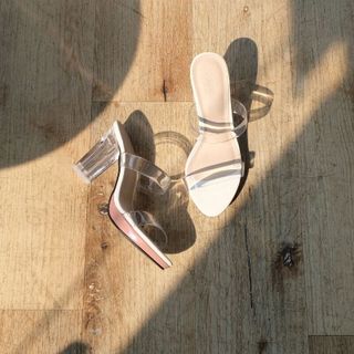 Giày Sandal đúp 8p gót trong quai trong thời trang