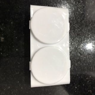 Khay nhựa 2 ngăn đựng bột lưu huỳnh đắp móng