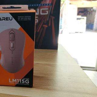 Chuột không dây Dareu LM115G màu Hồng BH 24T Mai Hoàng
