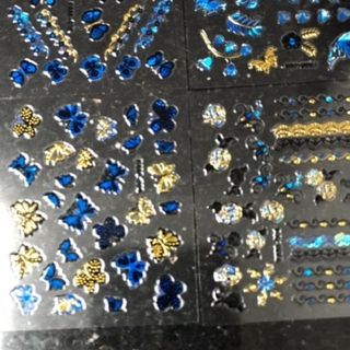 Set Sticker dán móng 30 tấm/ set nhiều mầu