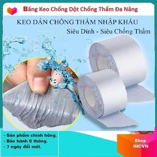 Băng dính chống thấm cao cấp Cách nhiệt chống nước dính trên mọi bề mặt loại 5cm 5m
