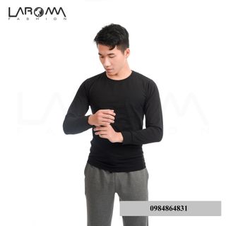 Áo giữ nhiệt nam Laroma cổ tròn Giữ ấm - Siêu đàn hồi - Khử mùi