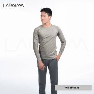 Áo giữ nhiệt nam Laroma cổ tròn Giữ ấm - Siêu đàn hồi - Khử mùi