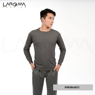 Áo giữ nhiệt nam Laroma cổ tròn Giữ ấm - Siêu đàn hồi - Khử mùi