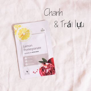 Mặt Nạ Dưỡng Trắng Da My Healthy Skin Detox Lựu Đỏ Chanh Tây 21g