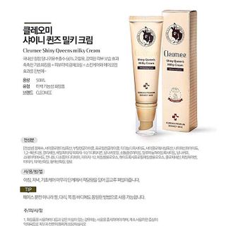 Kem dưỡng da sữa lừa trắng da ban ngày Cleomee shiny queen milky cream whitening care