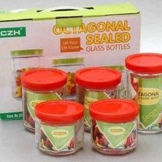 Bộ 5 lọ thủy tinh đựng gia vị giá sỉ