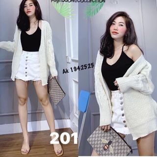 Áo cardigan len móc