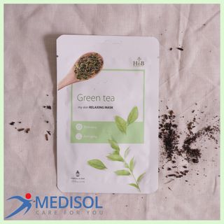 Mặt Nạ Hnb My Skin Relaxing Mask Green Tea Trà Xanh 21g