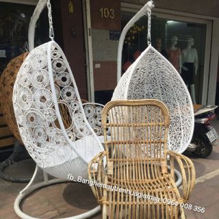 Ghế bập bênh mây tre ghế mây bập bênh thư giãn cho người lớn tuổi