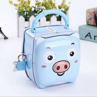 Lợn Tiết Kiệm Cho Bé-mẫu mới siêu tiện dụng - lợn tiết kiệm có khóa