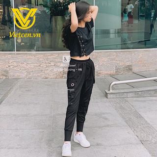 Quần jogger túi hộp khóa