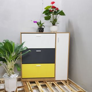 Tủ đựng giày có ngăn chứa mũ bảo hiểm