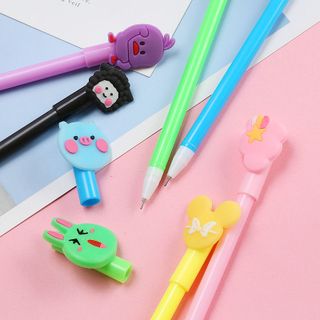 Set 20 bút bi nước nhiều màu nhiều mẫu kèm túi đựng