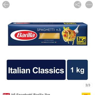 Mì Spaghetti Barilla loại 1kg