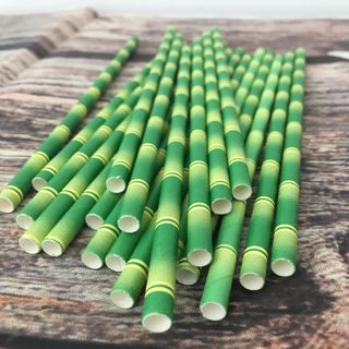 Combo 250 ống hút giấy phi 6x197mm đủ màu sắc