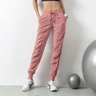 Quần jogger nhún trước thể thao nữ