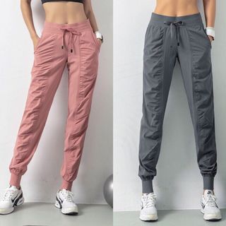 Quần jogger nhún trước thể thao nữ