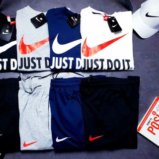 Set bộ thể thao JUst Do It thun 2 da chính phẩm- xưởng may quần áo thể thao BIG SPORT giá sỉ