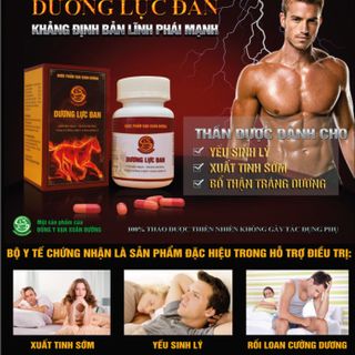 Thuốc ướng Dương Lực Đan Điều Trị Yếu Sinh Lý Xuất Tinh Sớm Lọ 60 Viên