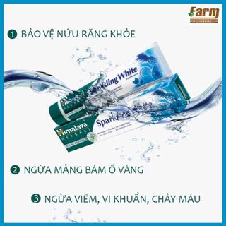 Kem đánh răng trắng sáng lấp lánh Hymalaya