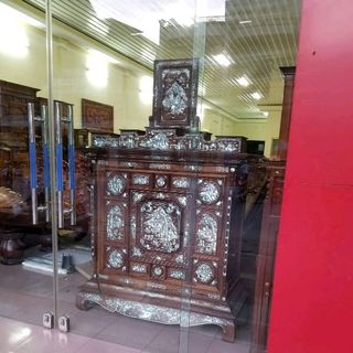 tủ thờ gỗ gõ bông lau gụ ta khảm