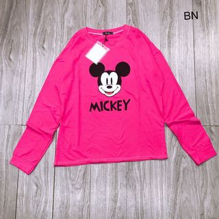áo phông thun nữ đẹp kiểu hàn quốc dễ thương giá sỉ dài tay mickey BN 93735