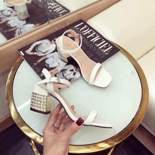 Giày Sandal gót đính đá full gót nhập độc quyền
S