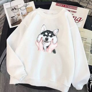 ÁO SWEATER NAM NỈ IN HÌNH ĐẸP