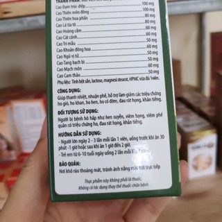 Toàn lộc bổ phế Kingphar - trừ ho tiêu đờm giảm hen suyễn