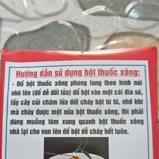 thuốc bột xông nhà không dùng than