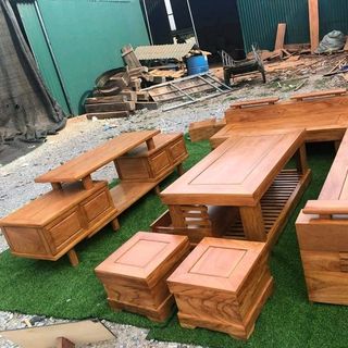 sofa gỗ gõ đỏ cao cấp