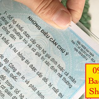 Bao bìa sổ hộ khẩu, tạm trú bằng nhựa dẻo trong PVC - B155