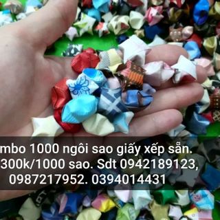 sao giấy giấy xếp sao zl đặt hàng