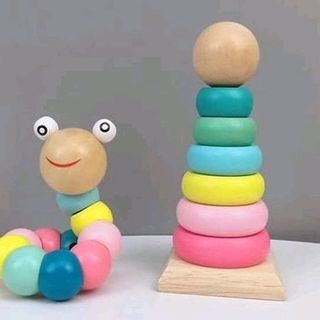 Set 6 món đồ chơi gỗ an toàn phát triển trí tuệ trẻ